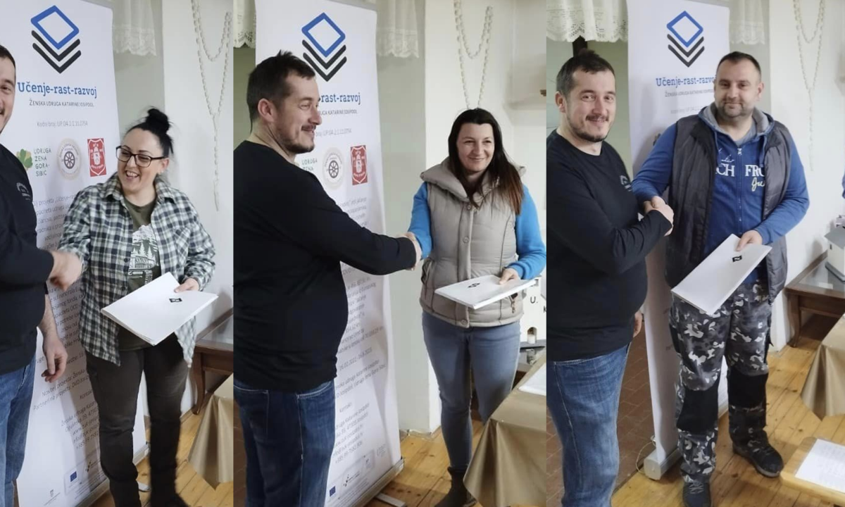 DODIJELJENA UVJERENJA ZA SUDIONIKE PROJEKATA ŽENSKE UDRUGE KATARINE JOSIPDOL
