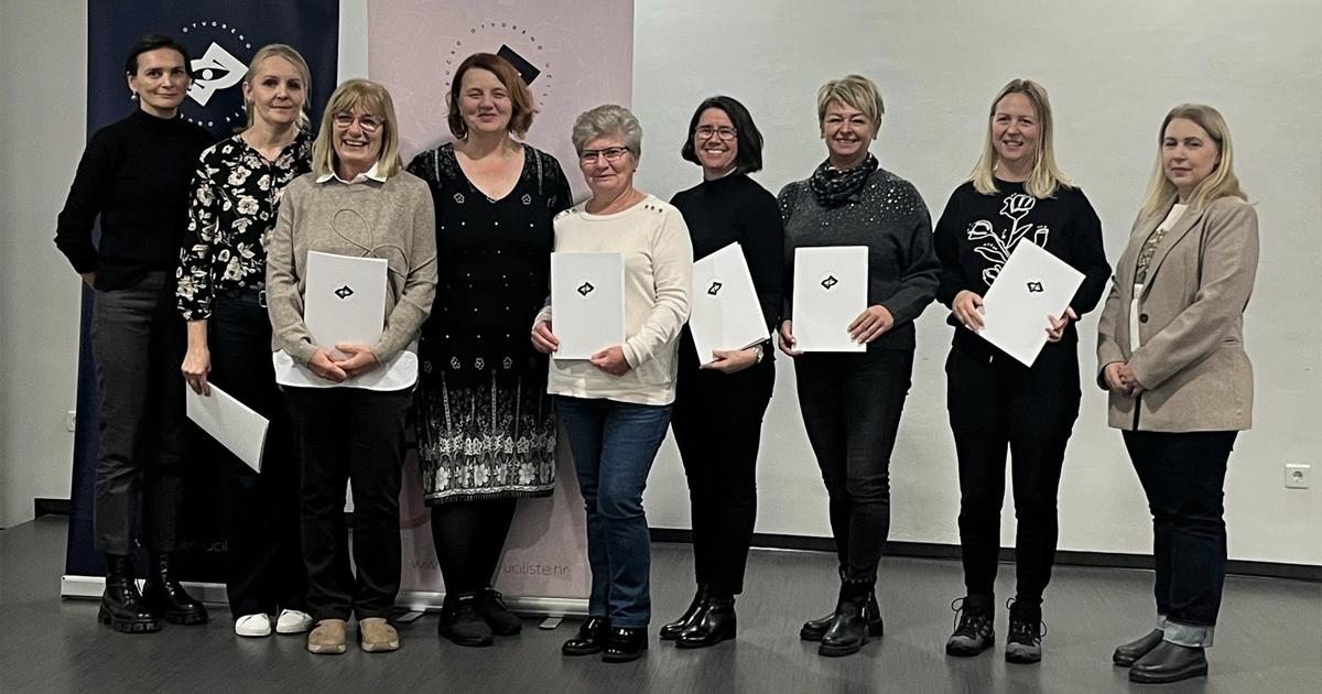 USPJEŠNO ZAVRŠEN PROGRAM OBRAZOVANJA ZA STJECANJE DJELOMIČNE KVALIFIKACIJE NJEGOVATELJICA